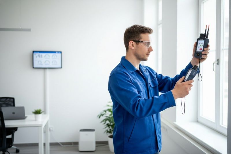 Residential Air Testing detail